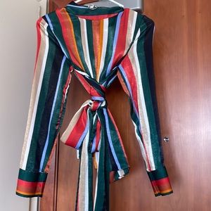 Zara Silk Tie Top